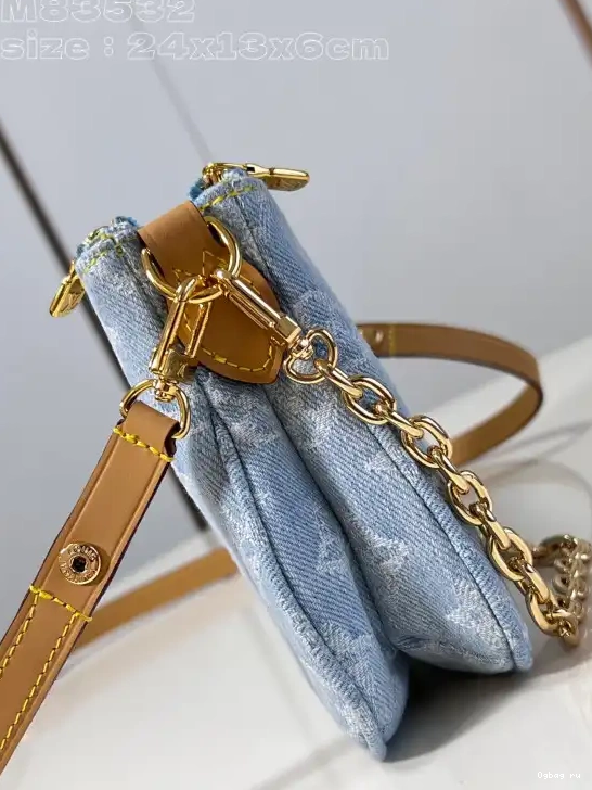 -24.5*13.5*6.5CM pochette double VUITTON LOUIS Liv 0616